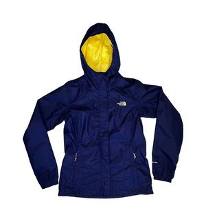The North Face Jacket Womens Size S DryVent Hooded Rain Shell Packable Blue